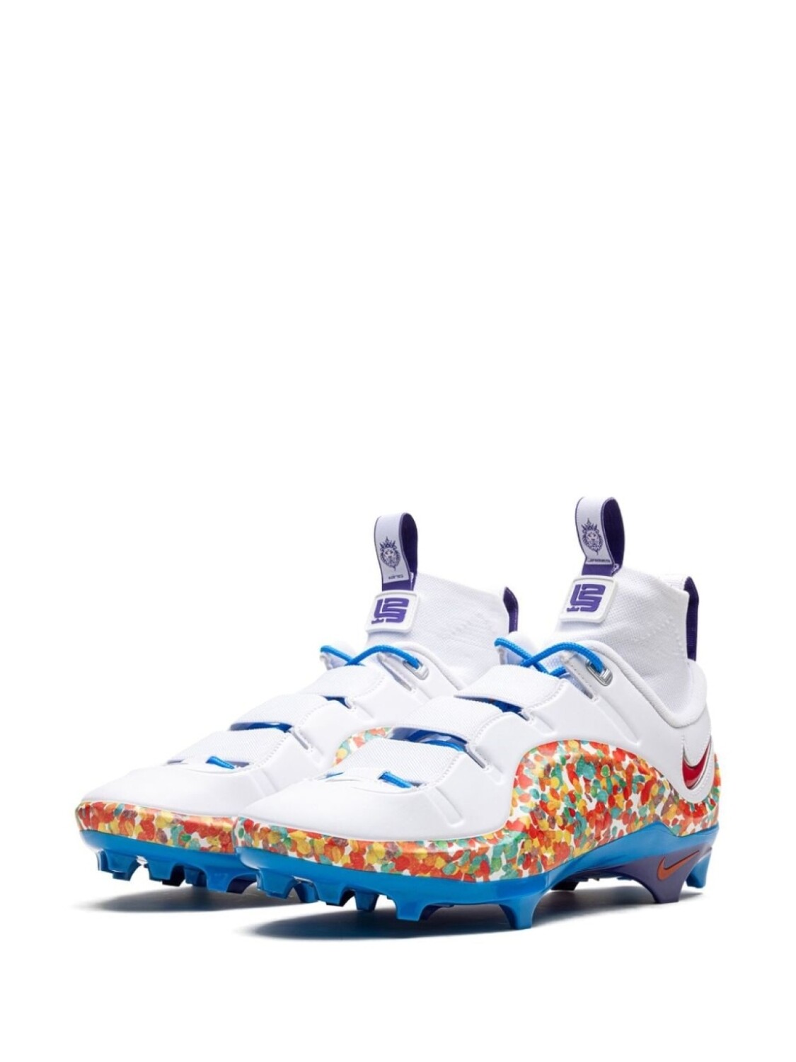 Кроссовки Nike LeBron 4 Fruity Pebbles, белый/мультиколор — фото 2