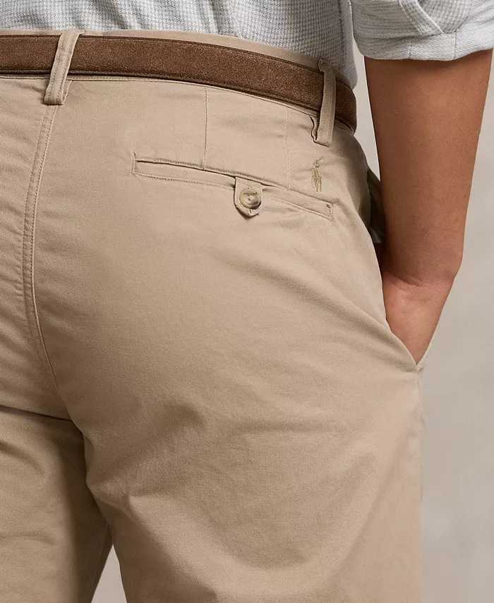 Мужские классические брюки чинос с эластичной тканью Polo Ralph Lauren, коричневый/бежевый — фото 3