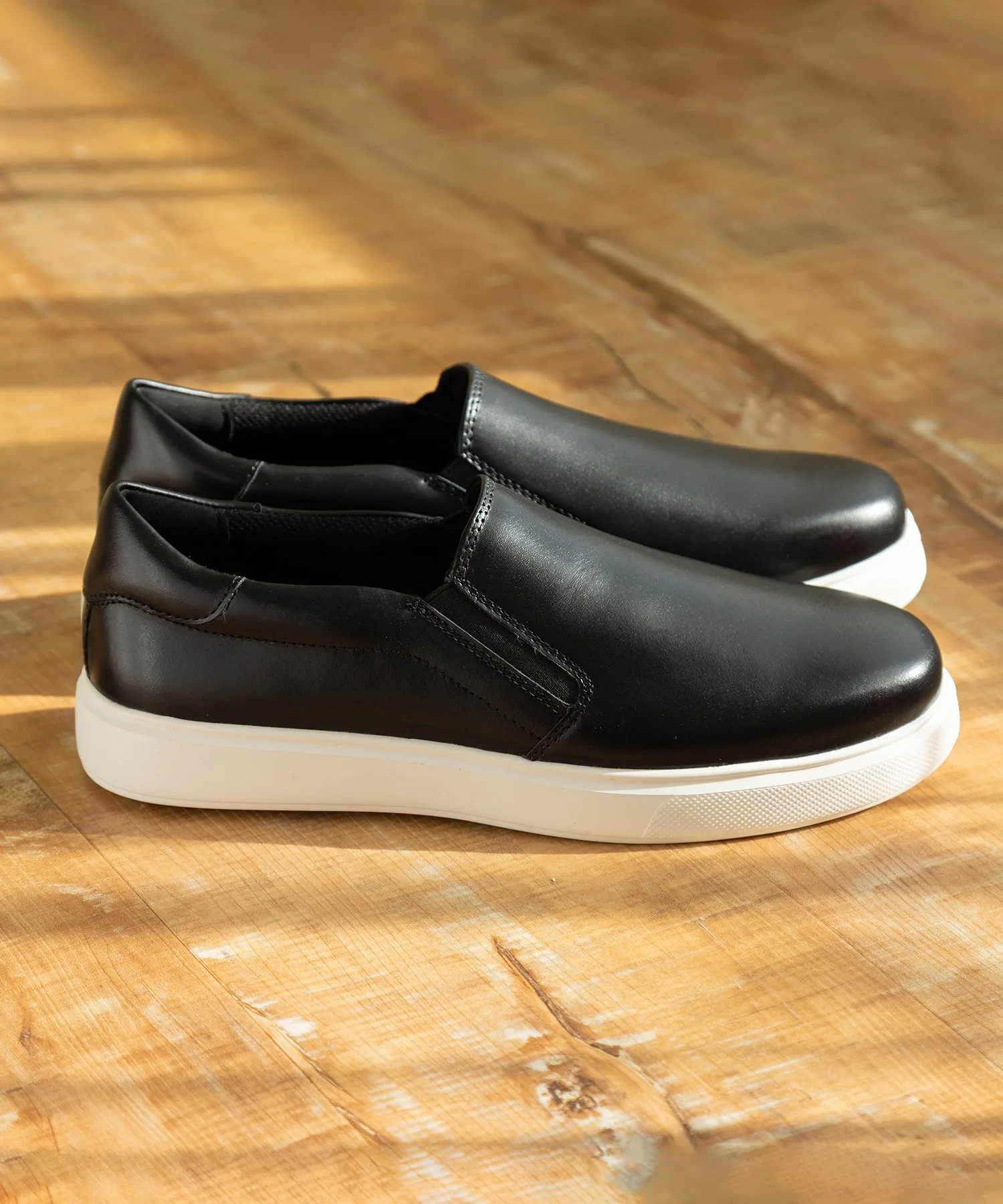 Мужские слипоны из натуральной кожи Beacon Light Step ROCKPORT черные