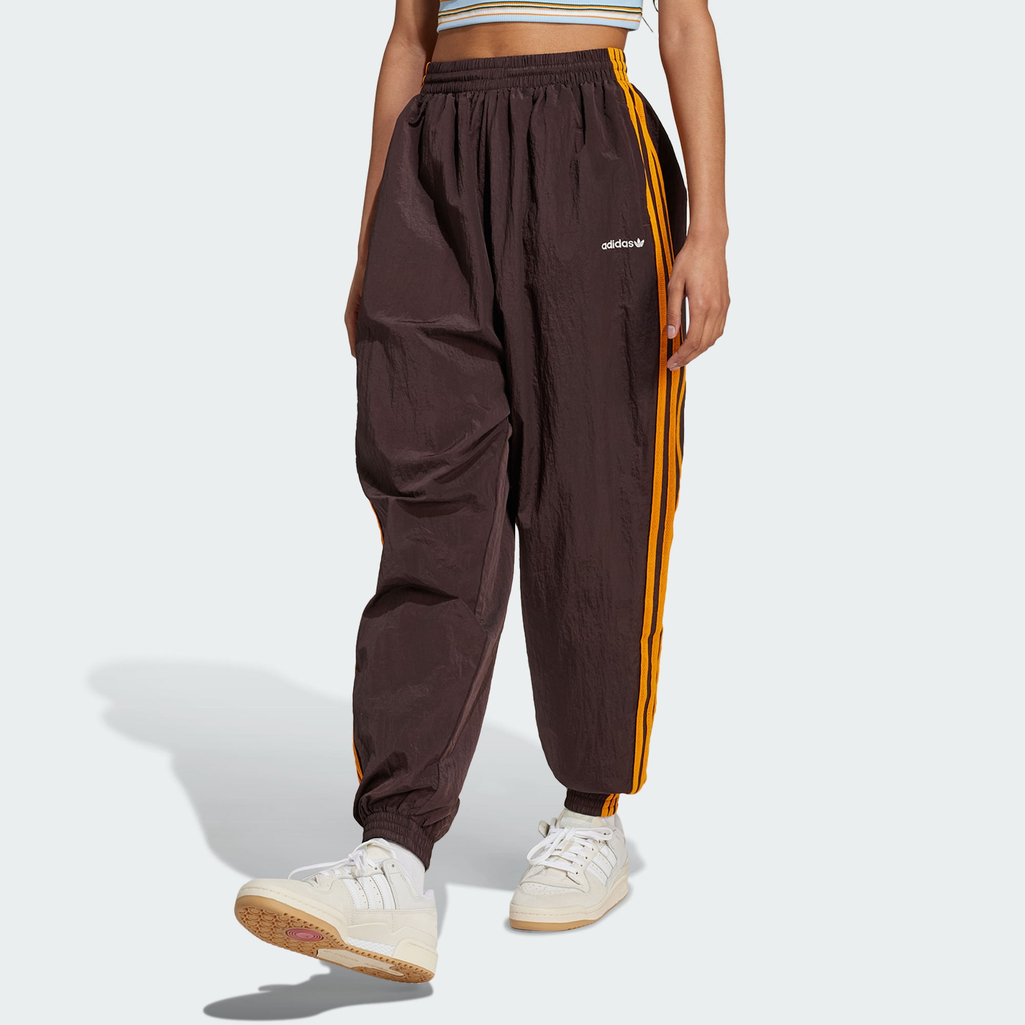 Adidas 80's Track Pants Adidas Originals, Темно-серый коричневый — фото 4