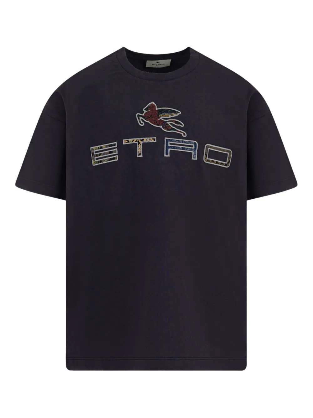 

Футболка с логотипом Пегаса ETRO KIDS, черный