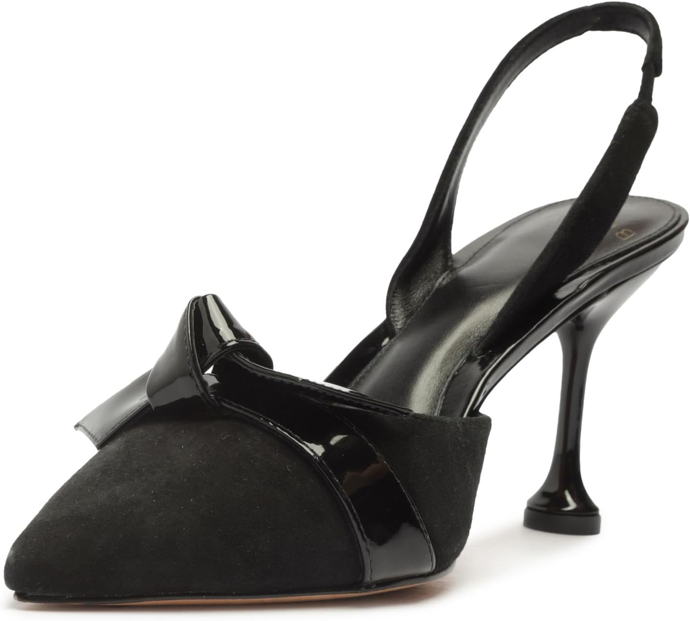 Туфли Alexandre Birman Clarita Slingback Stiletto Flare 85, черный