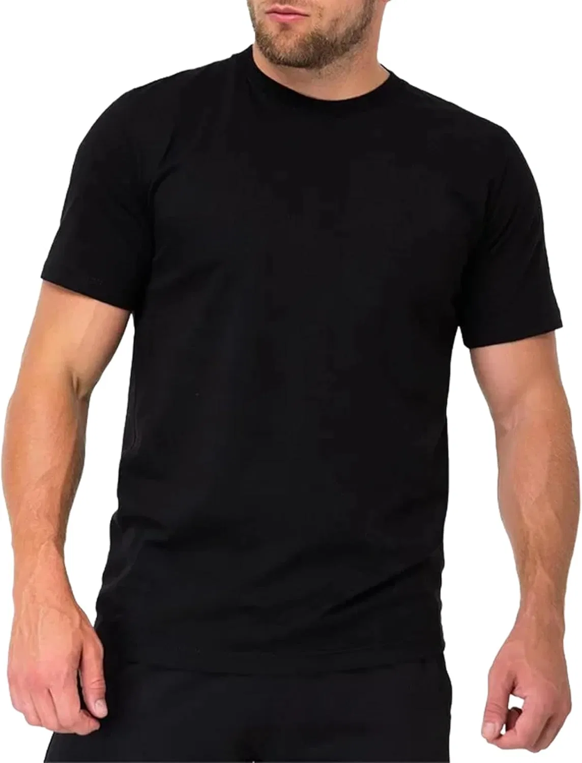 Футболка хлопковая оверсайз, мужская, Black
