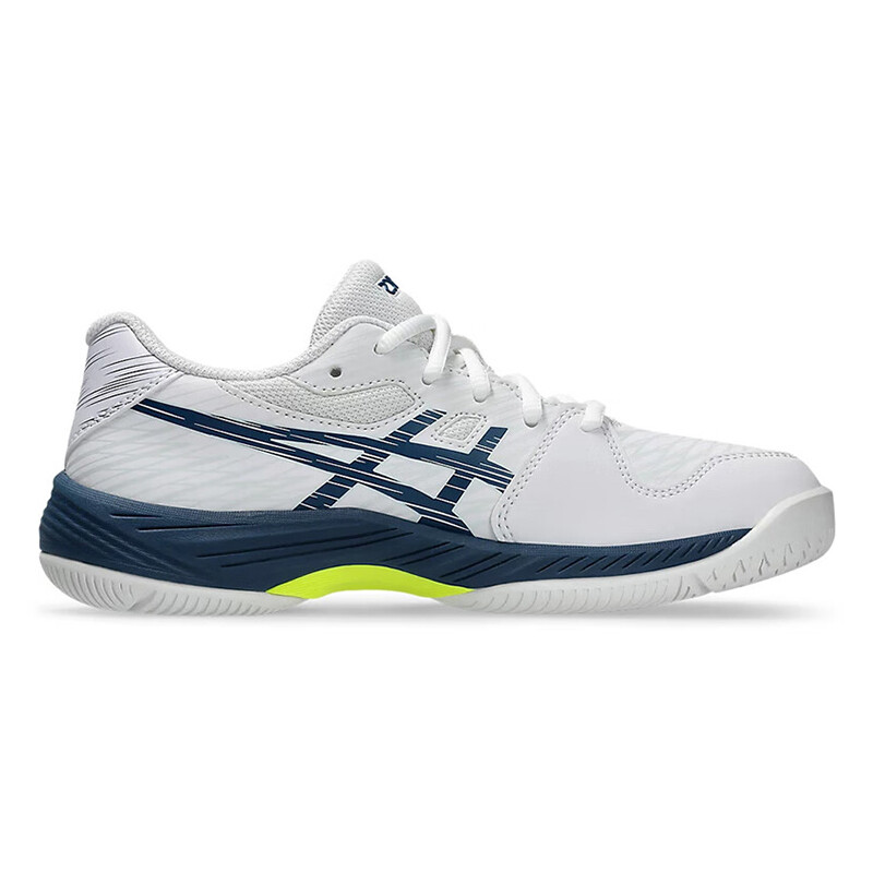 Кроссовки детские Gel-Game 9 GS Low-top Синие/белые/желтые Asics, белый/синий/желтый — фото 2