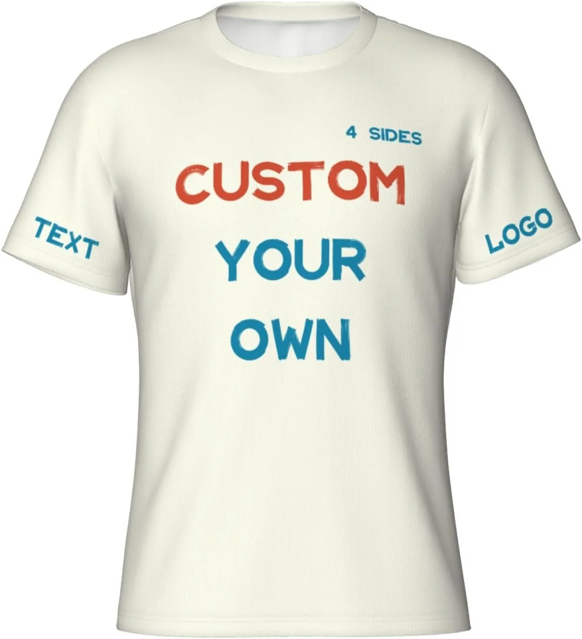 

Футболка Custom с принтом на 4 сторонах для тренировок
