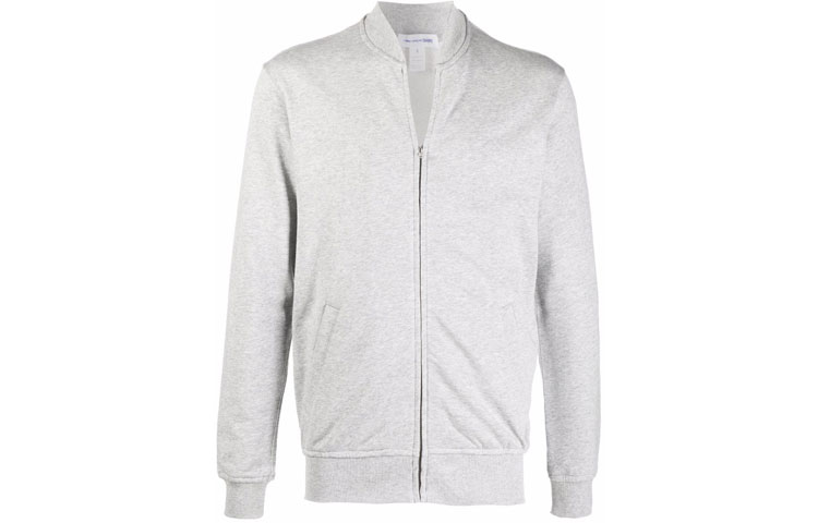 

Свитер Comme Des Garçons Shirt X Kaws Logo print Zip up Jumper CDG, серый