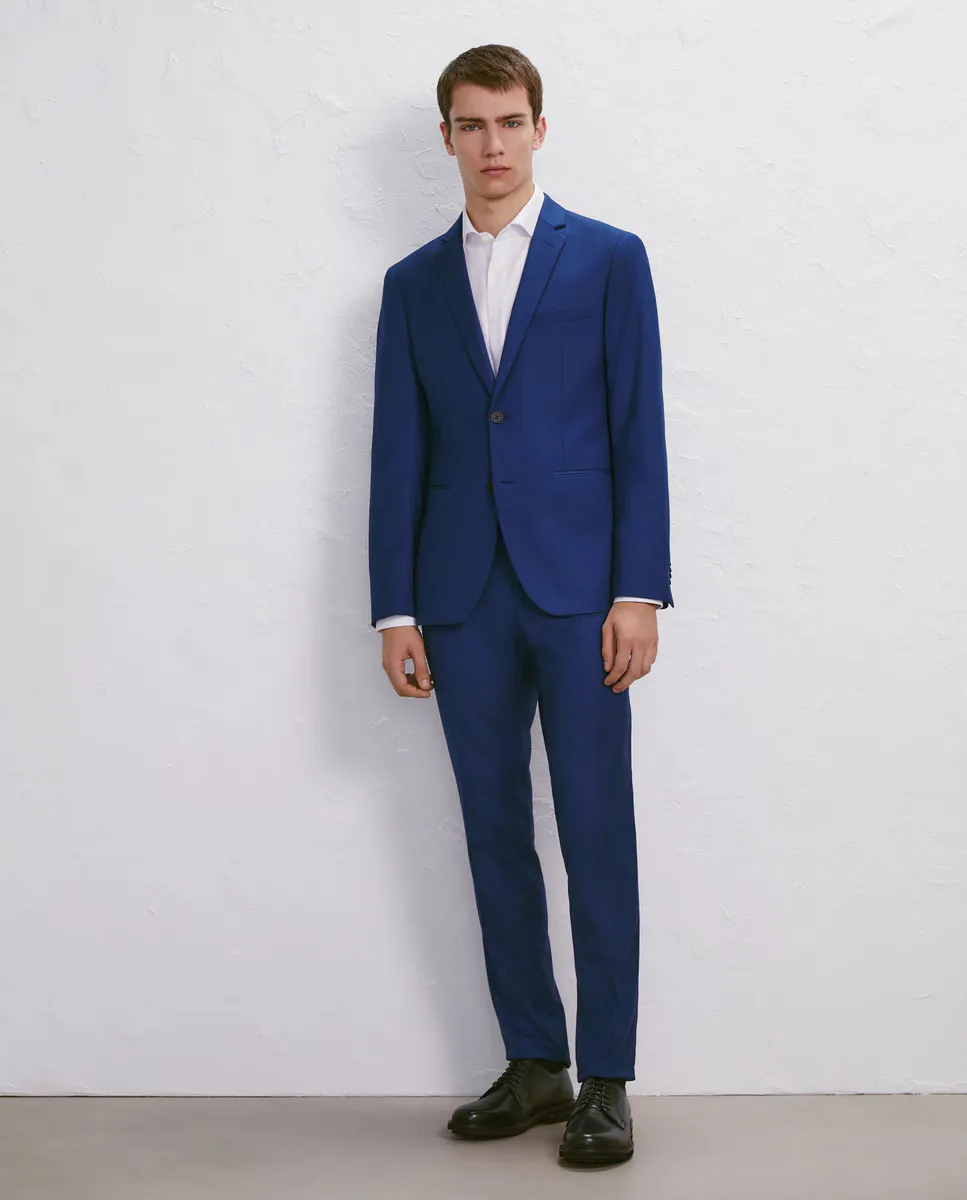 

Однотонные мужские костюмные брюки Easy Wear, синий