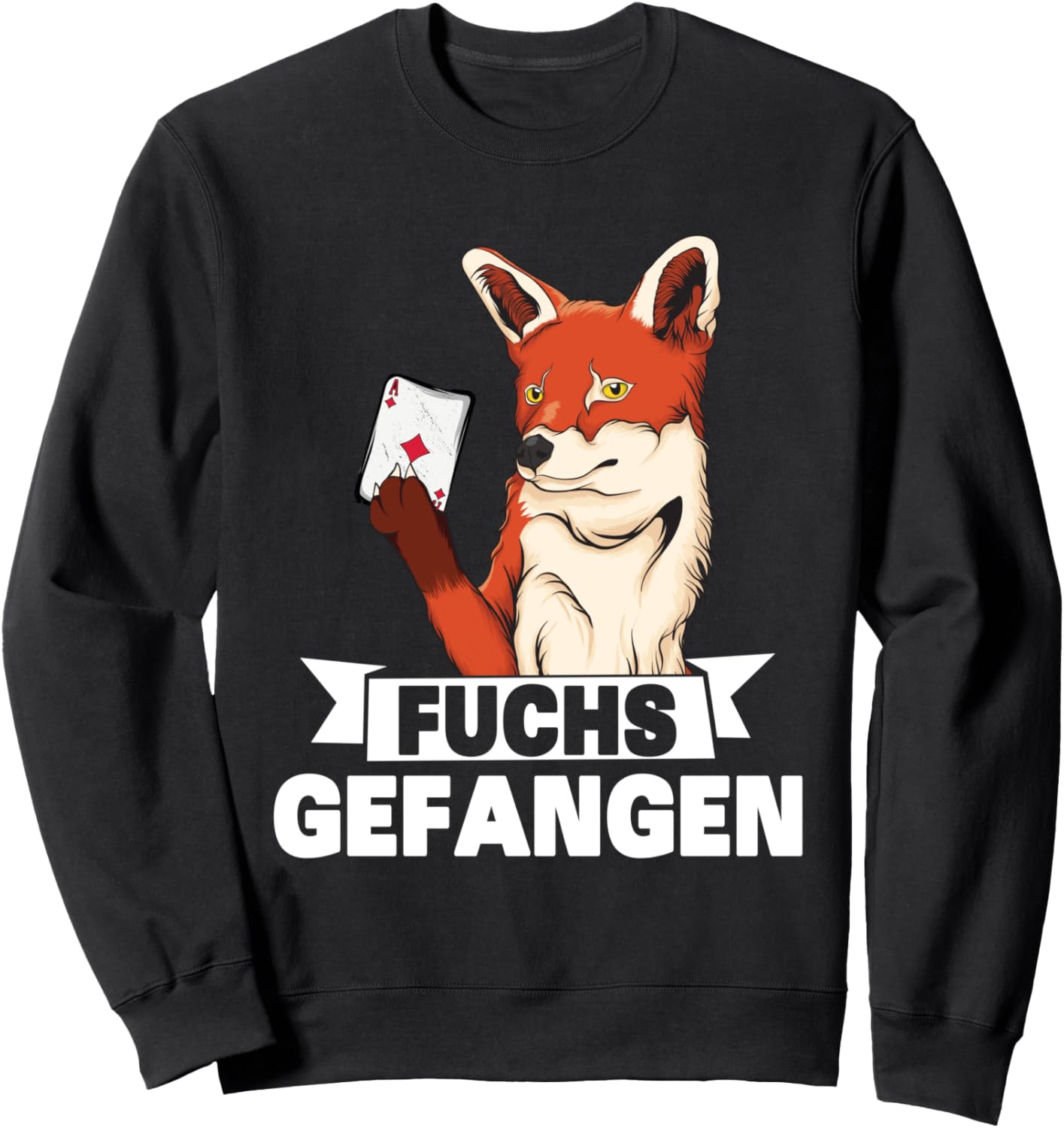 

Лиса поймана, Толстовка с двойными головами, черная Doppelkopf Geschenk Fur Skat Kartenspiel