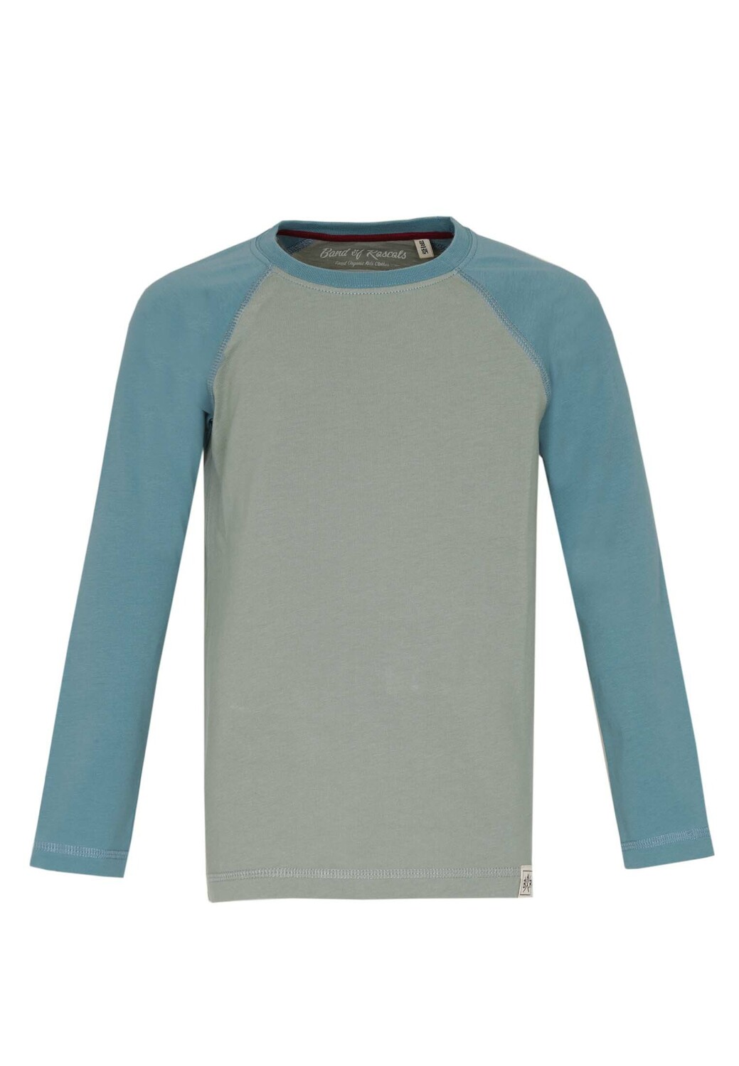 

Лонгслив Band of Rascals Raglan, цвет moos arctic blue