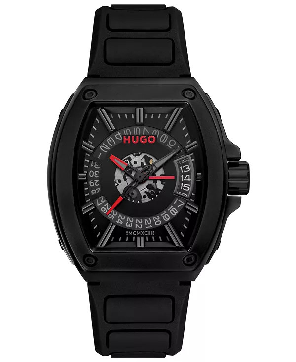

Мужские кварцевые часы Hugo ID Basic Calendar, черные, силиконовые, 40,70 мм Hugo Boss, black