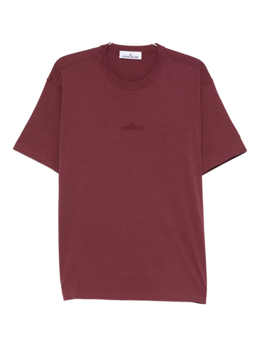 

Футболка с вышитым логотипом Stone Island, красный