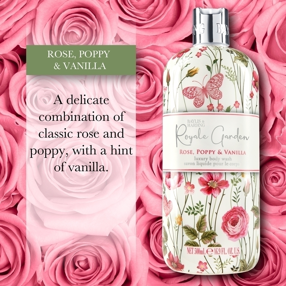 Мыло для рук Royale Garden Rose, Mac & Vanilla Baylis & Harding, 500 мл — фото 3