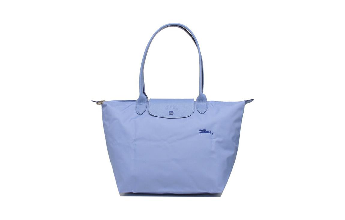 

LONGCHAMP Сумка-шоппер Le Pliage Club из ткани, сумка для покупок, сумка для пельменей, большая женская сумка на одно плечо, небесно-голубая
