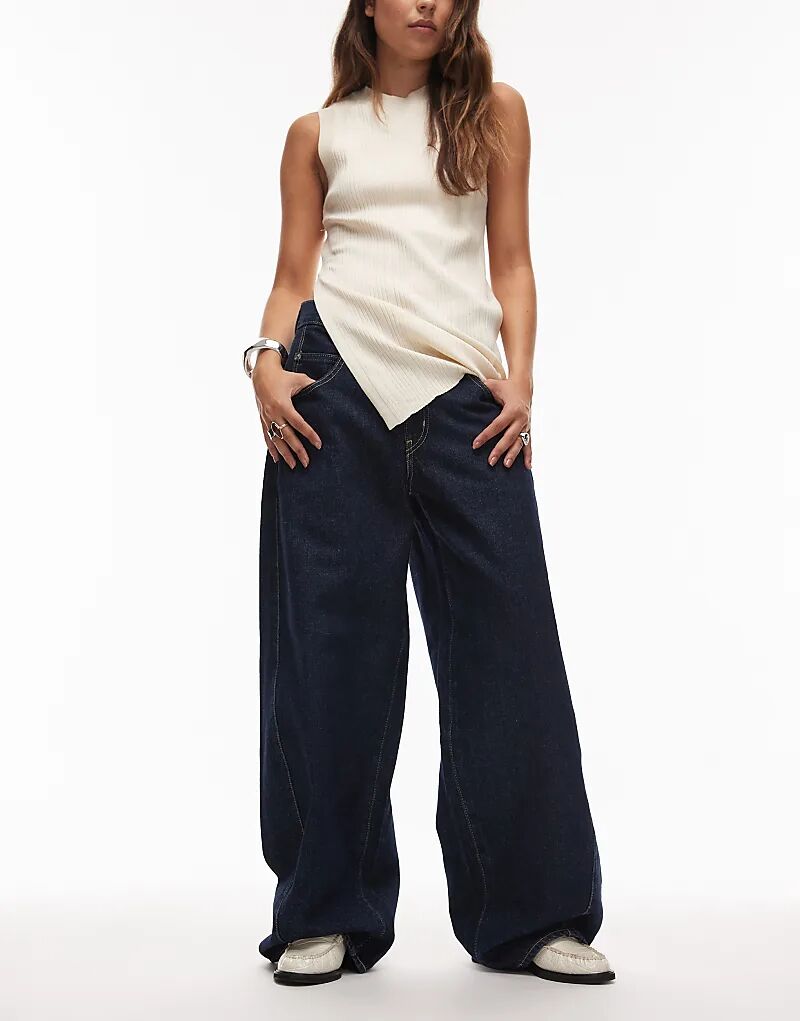 

Джинсы Levi's с очень широкими бретелями цвета индиго