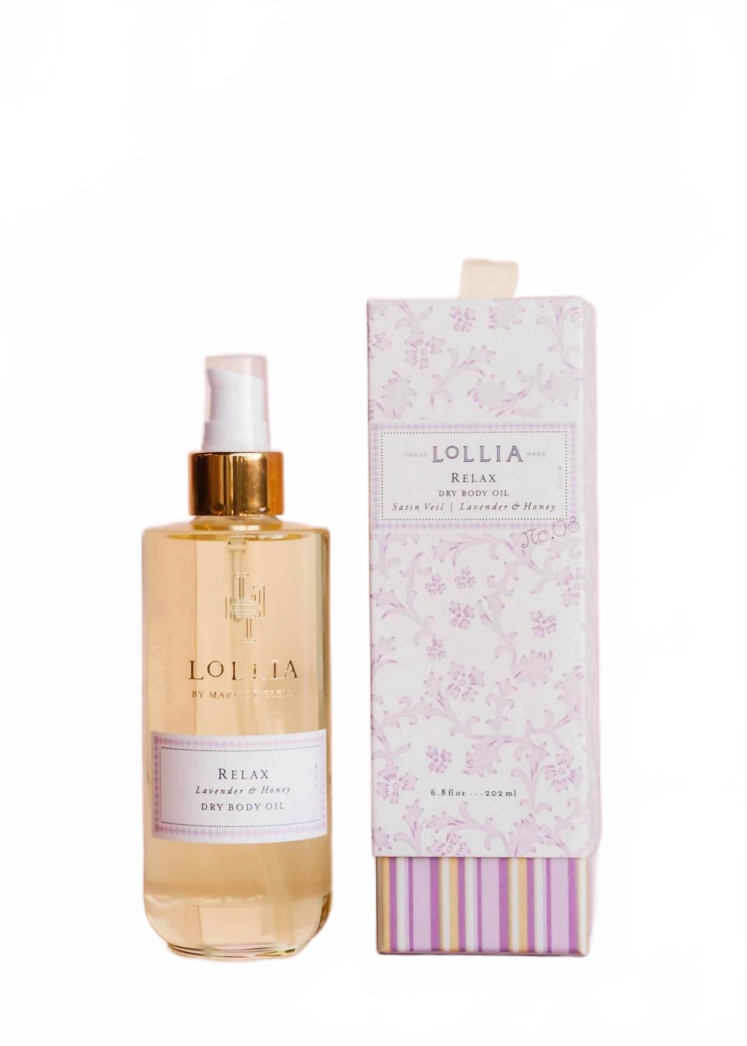 

Женское масло для тела Lollia Relax с ароматом лаванды и меда Margot Elena, lavender and honey