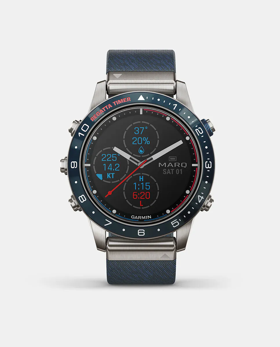 

Умные часы Marq Captain Gen 2 010-02648-11 синие текстильные Garmin, синий