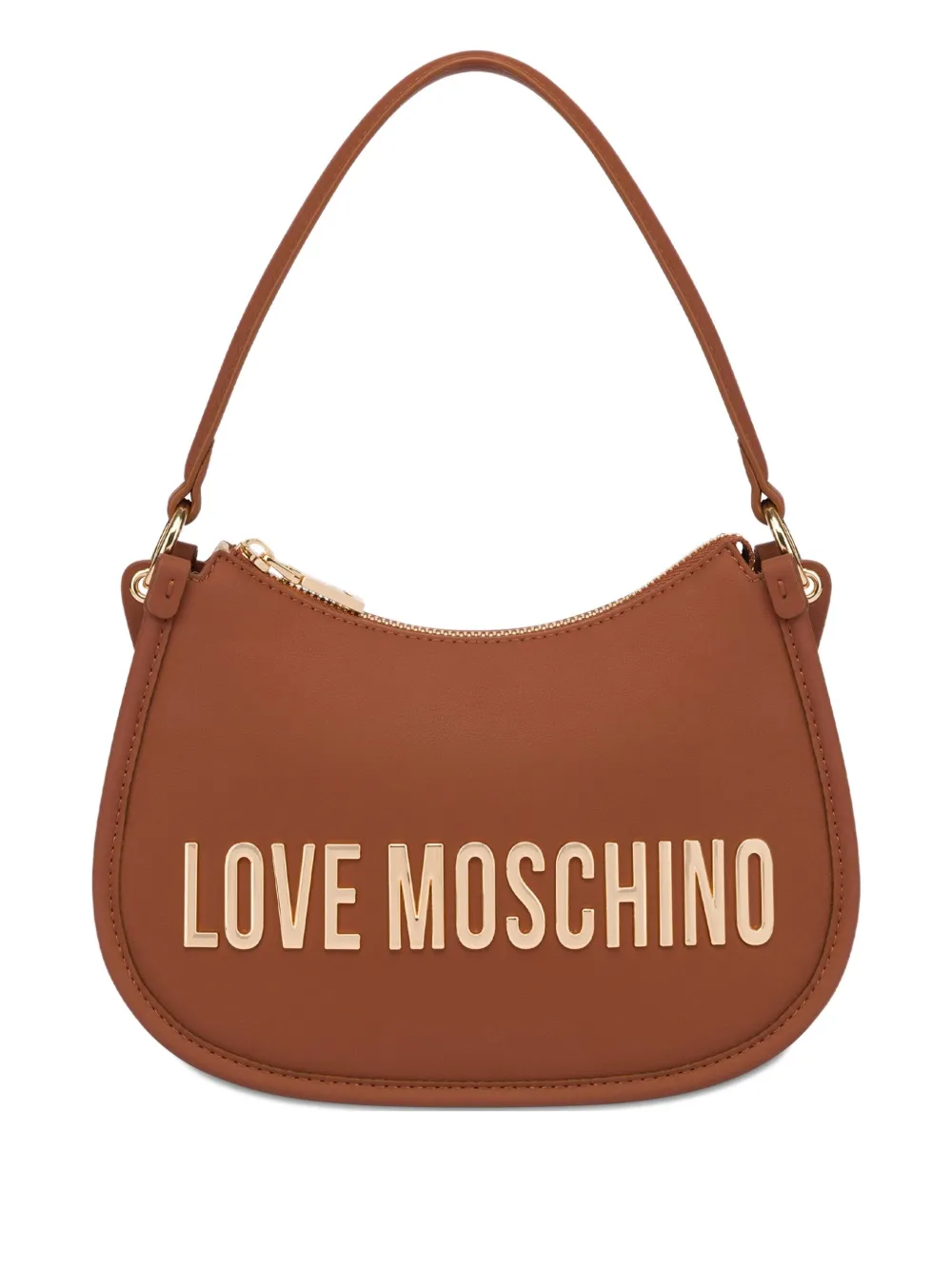 

Сумка с ручками и ремнем Love Moschino, коричневый