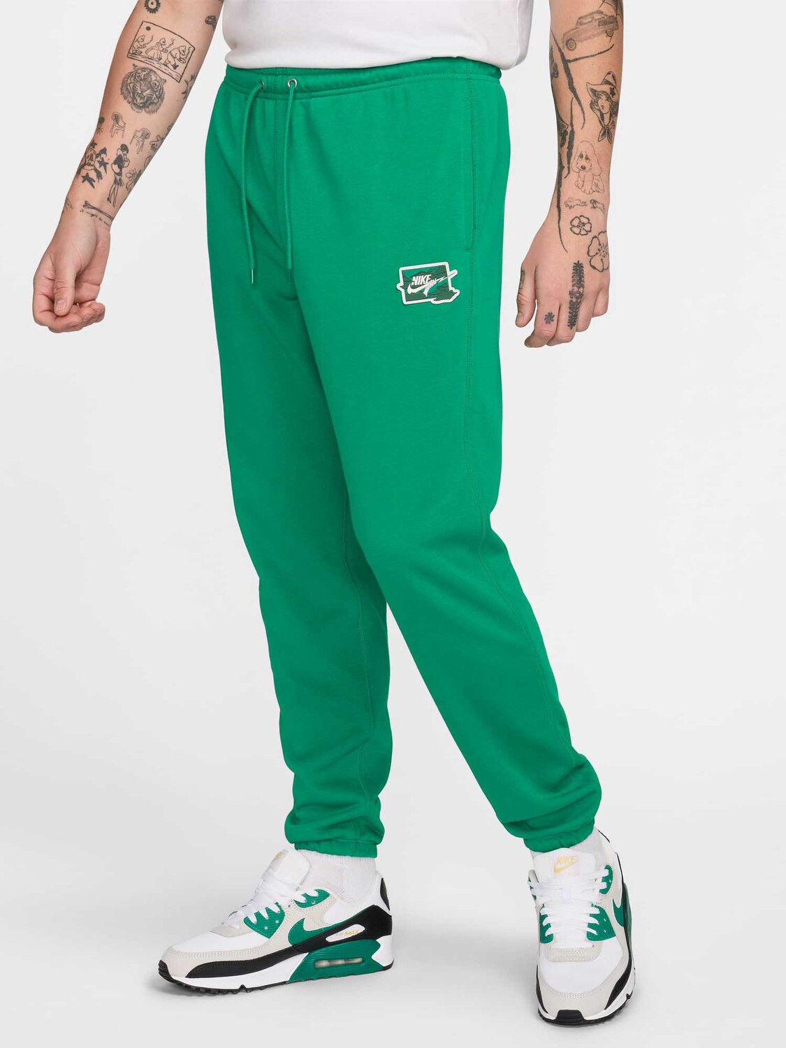 

Спортивные брюки Nike M NK CLUB FT CUFF PANT BOLT, зеленый