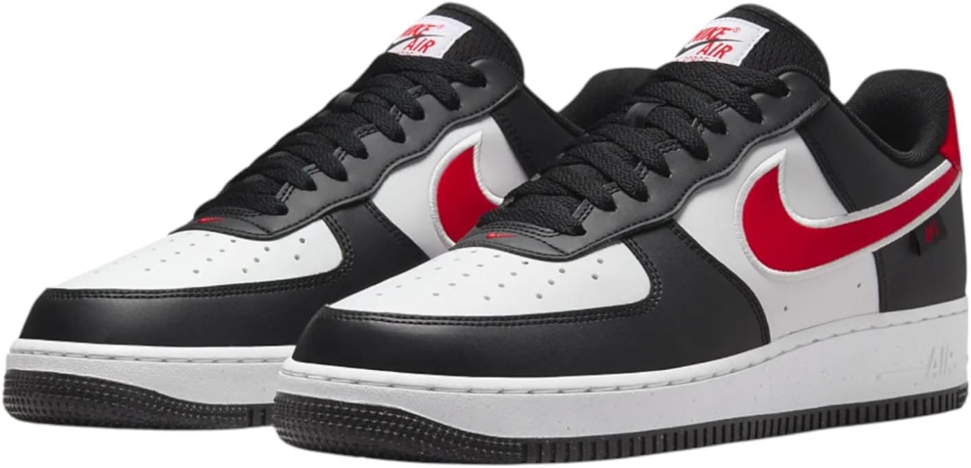 Кроссовки Nike Air Force 1 '07 Next Nature для мужчин, белый/черный/красный — фото 2