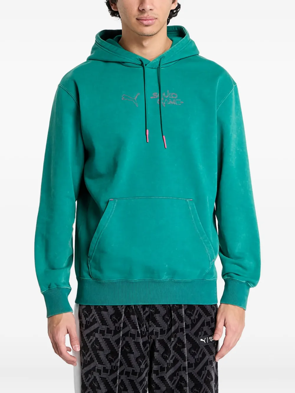 

Худи из смесового хлопка PUMA, зеленый