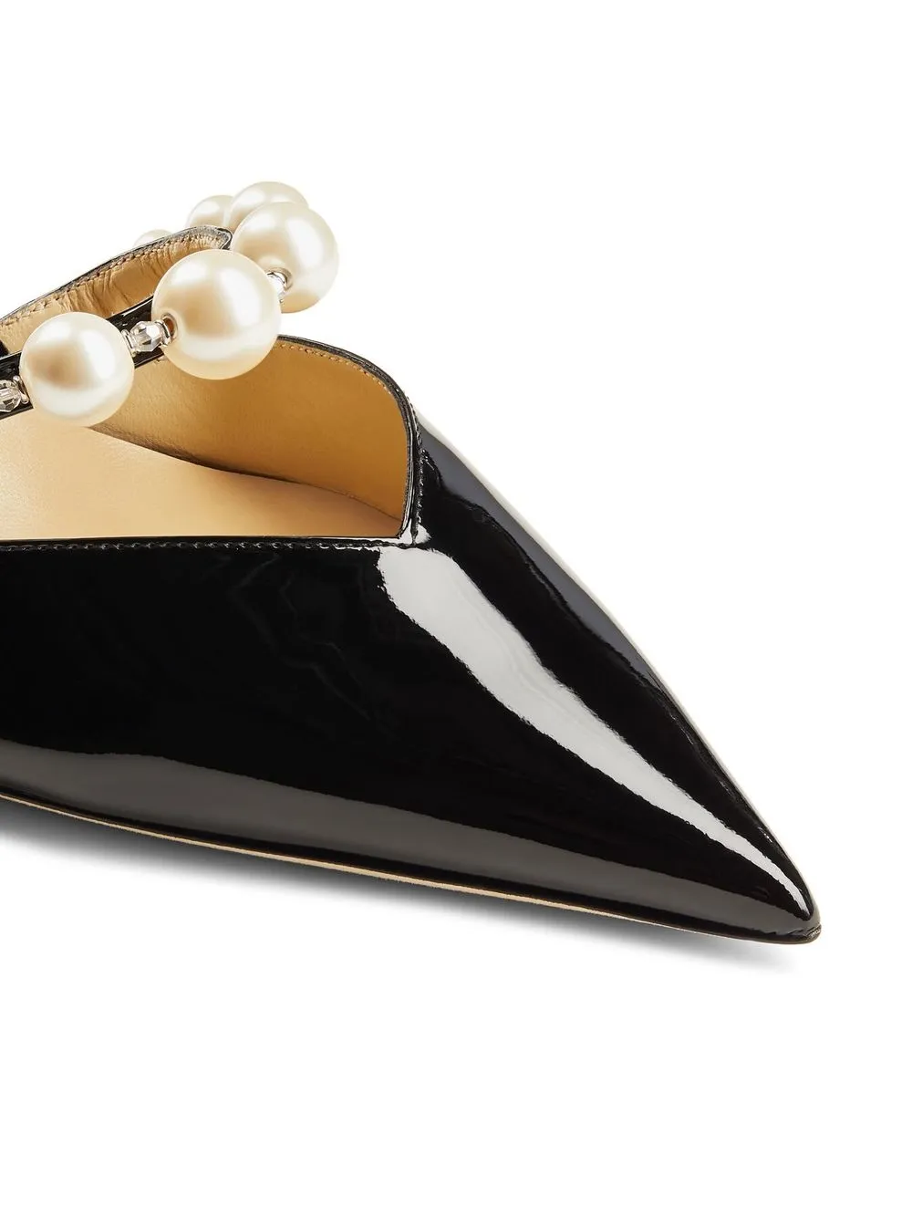 Туфли Aurelie 65 с искусственным жемчугом JIMMY CHOO, черный — фото 3