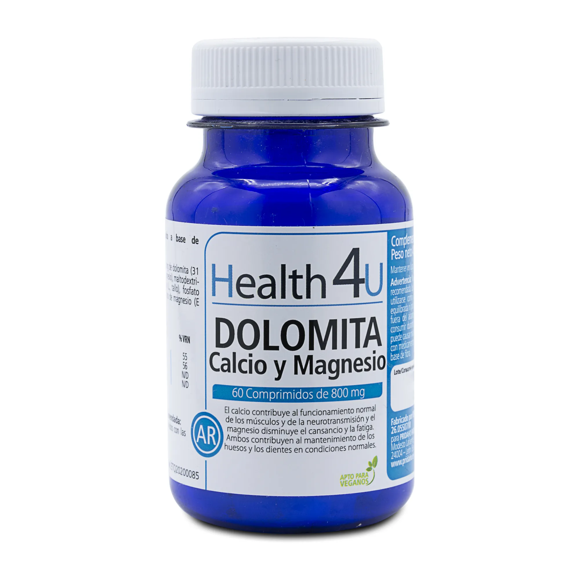 

Нормальная функция мышц Dolomita Calcio Y Magnesio H4U, 60 UD