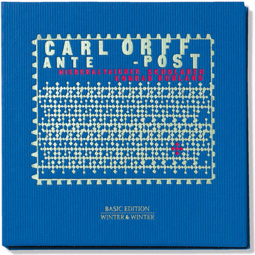 

CD диск Orff / Scholaren / Ruhland: Ante Post