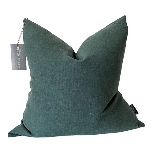 

Модный льняной декоративный чехол на подушку, 24 x 24 дюйма Modish Decor Pillows, цвет Blue