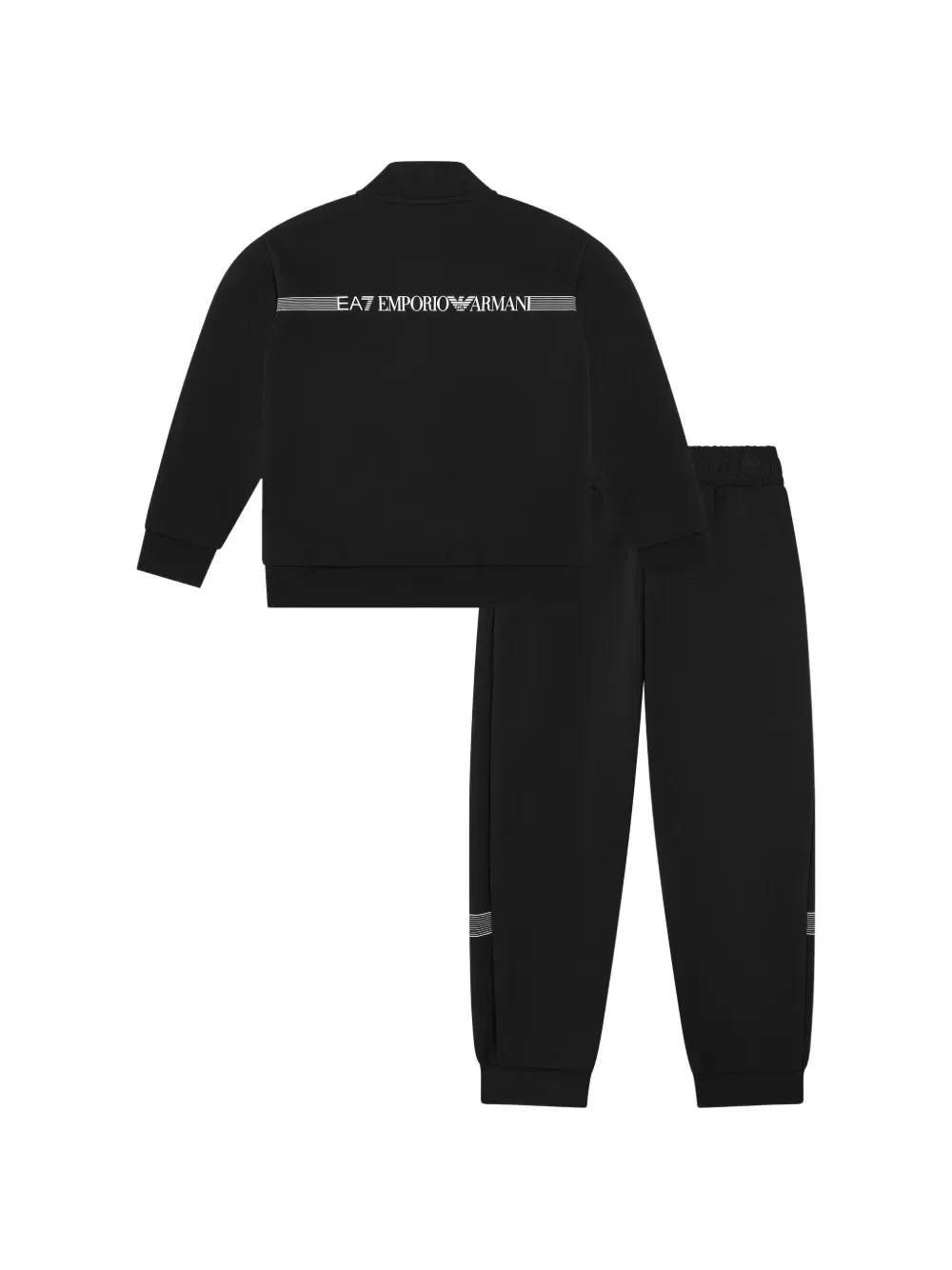 Спортивный костюм с логотипом EA7 Emporio Armani Kids, черный — фото 2