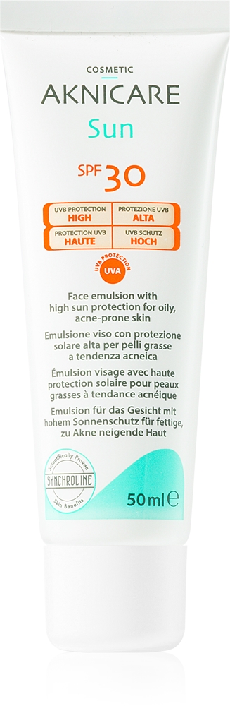 

Солнцезащитный крем Aknicare для жирной, склонной к акне кожи Synchroline, spf 30 50 мл