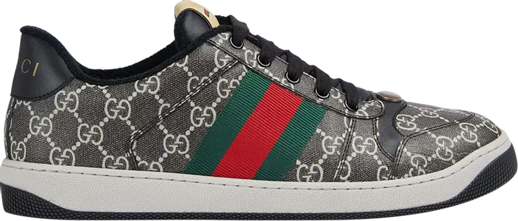 

Кроссовки Gucci Screener 'GG Supreme - Black Grey', черный, Серый, Кроссовки Gucci Screener 'GG Supreme - Black Grey', черный