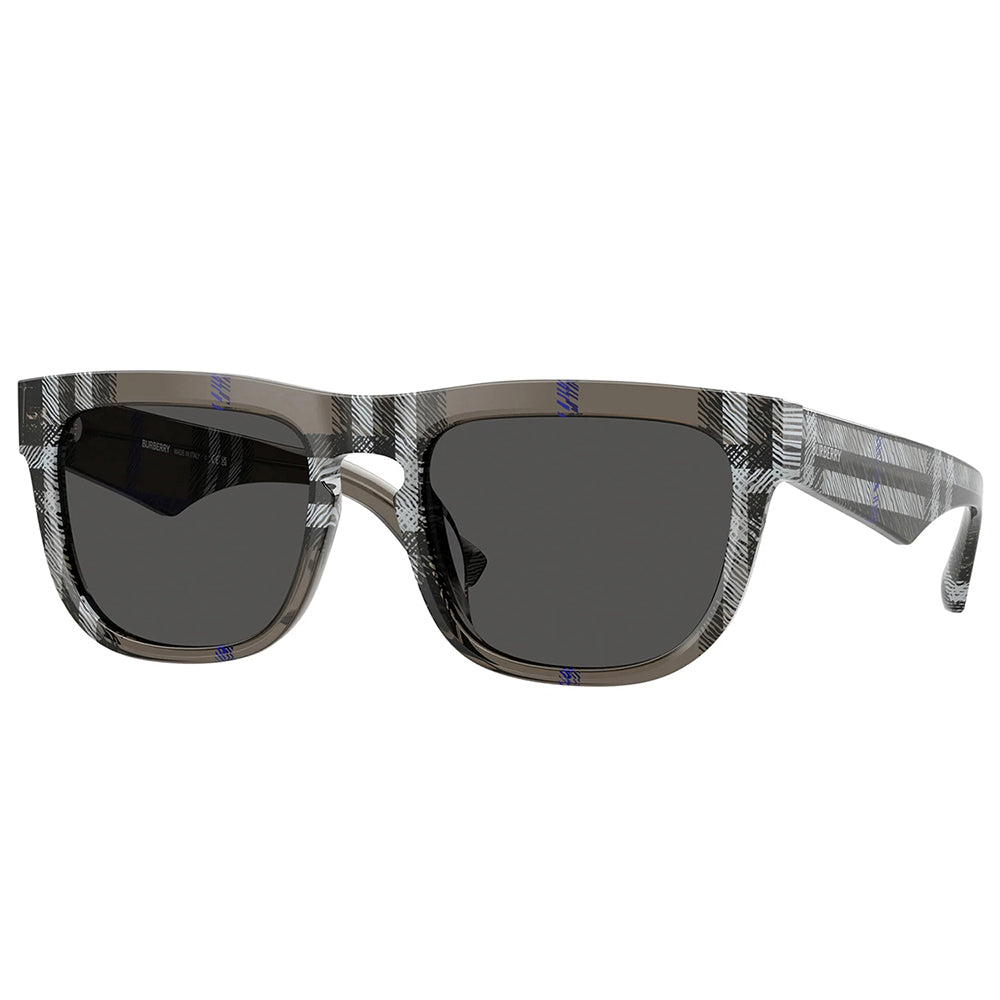 

Солнцезащитные очки Burberry BE 4431U 414787 56 мм унисекс квадратной формы, цвет check lichen