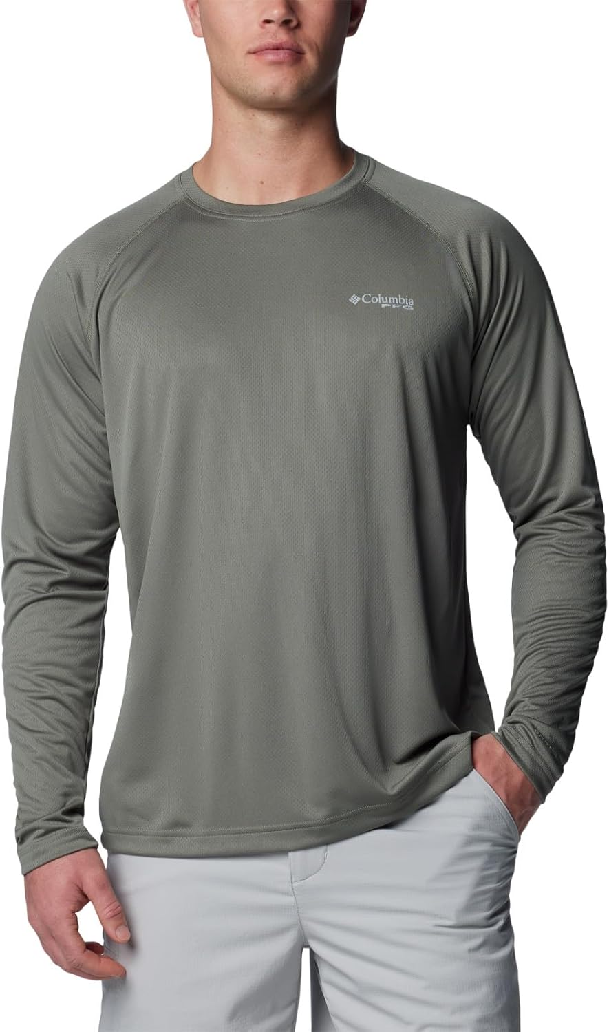 

Columbia мужская футболка PFG Solar Stream с длинным рукавом, Cypress