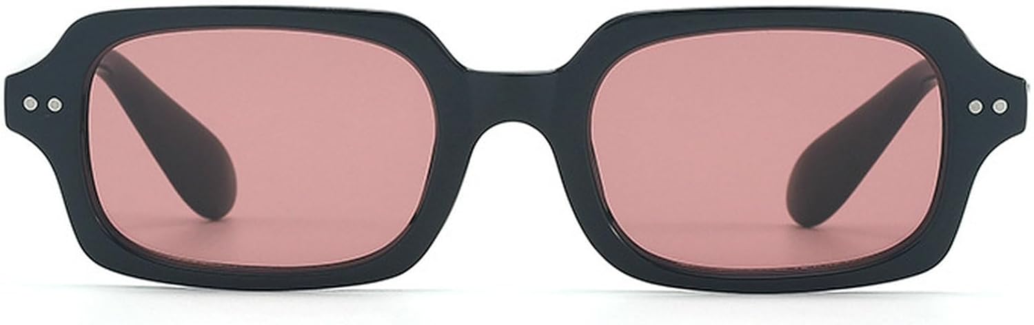 

Популярные женские квадратные солнцезащитные очки, мужские винтажные очки с заклепками в стиле панк, женские солнцезащитные очки с защитой от УФ-излучения UV400, модные мужские солнцезащитные очки mincl, Black Red