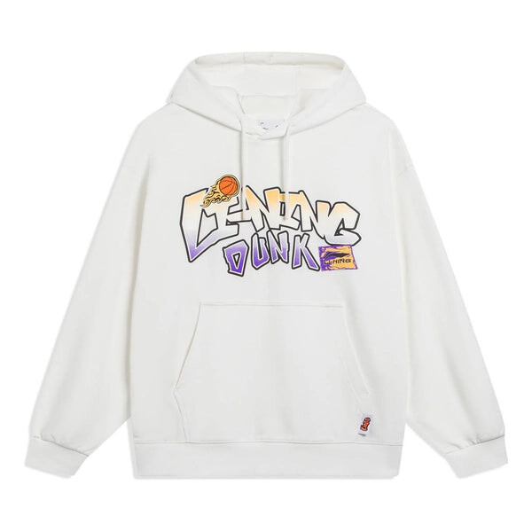 

Толстовка с капюшоном с рисунком в виде мультфильма Li-Ning, белый