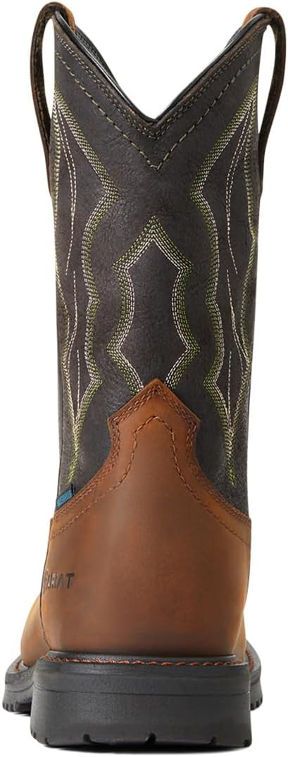 Мужские ботинки ARIAT Rigtek H2o с композитным носком, огнестойкие и безопасные, коричневый — фото 4