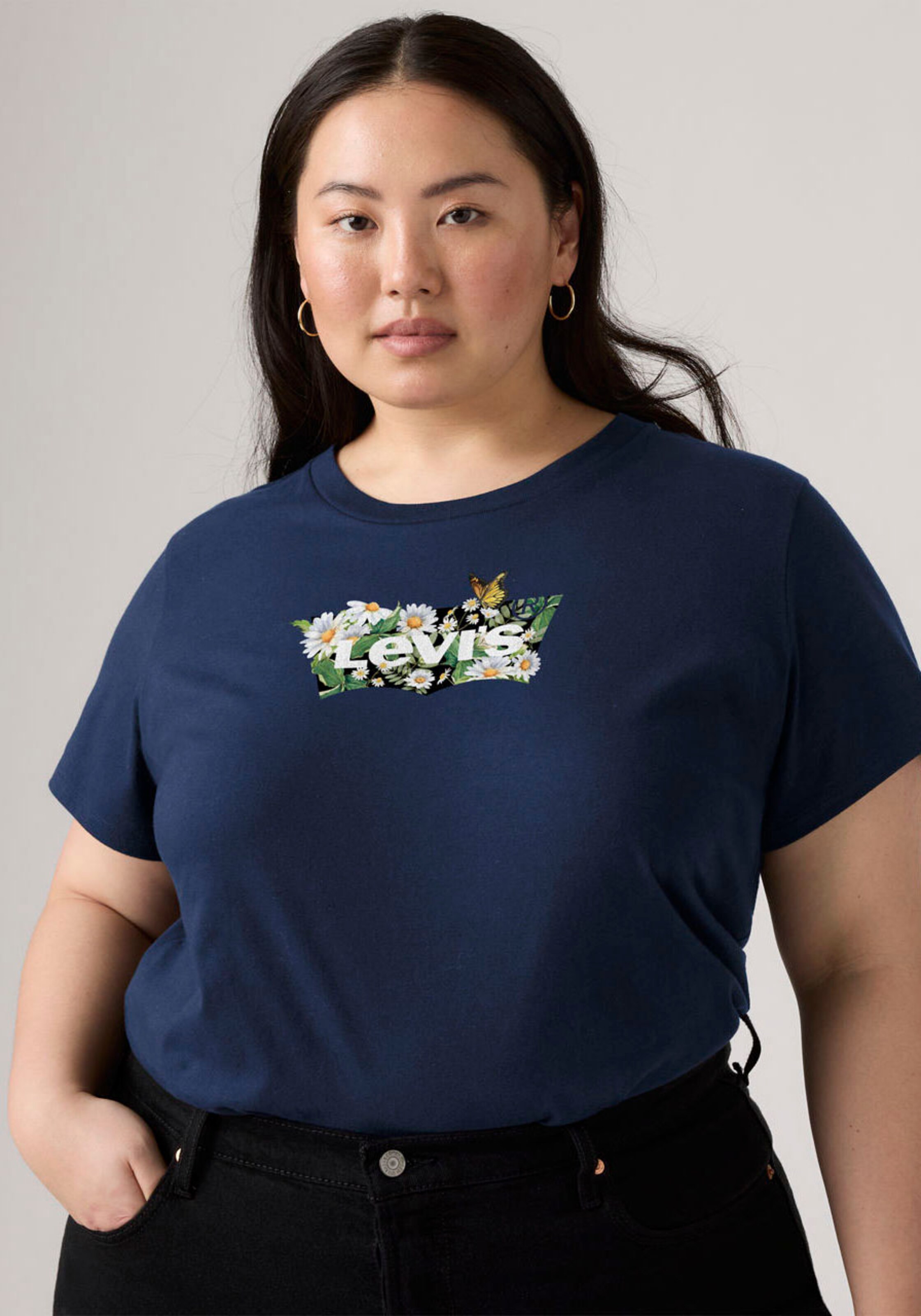 

Levi's Plus Футболка 'Perfect' в цвете Marine Blue, Синий, Levi's Plus Футболка 'Perfect' в цвете Marine Blue