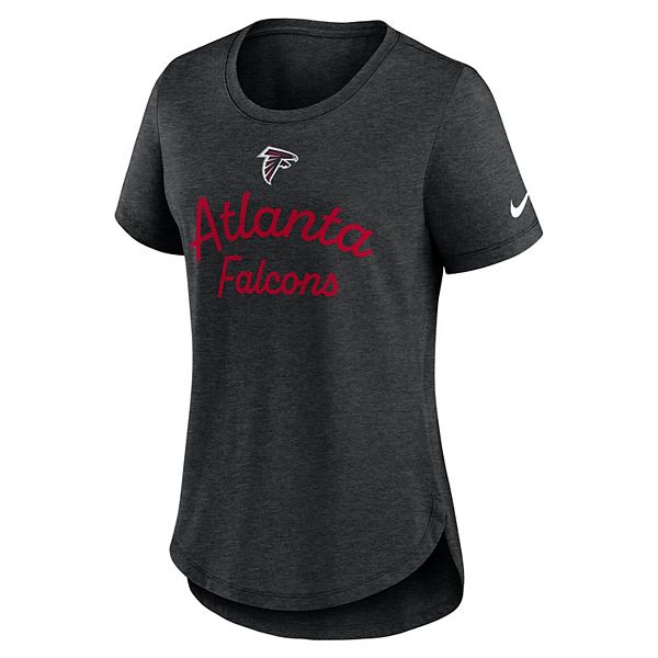 Женская черная футболка Atlanta Falcons Script Tri-Blend Nike — фото 3