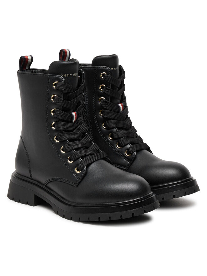 Ботильоны на шнуровке Tommy Hilfiger Lace-Up Bootie T3A5-33569-1351 M, черный — фото 2
