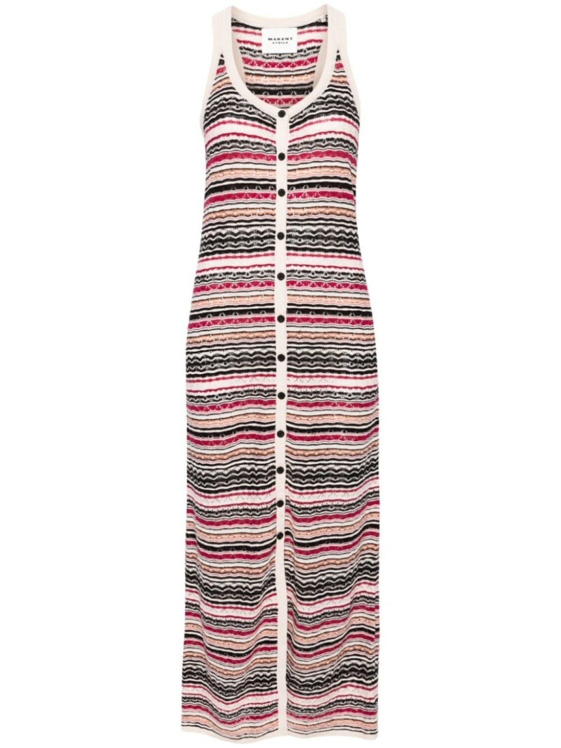 

MARANT ÉTOILE платье макси Haroya в полоску, нейтральный цвет