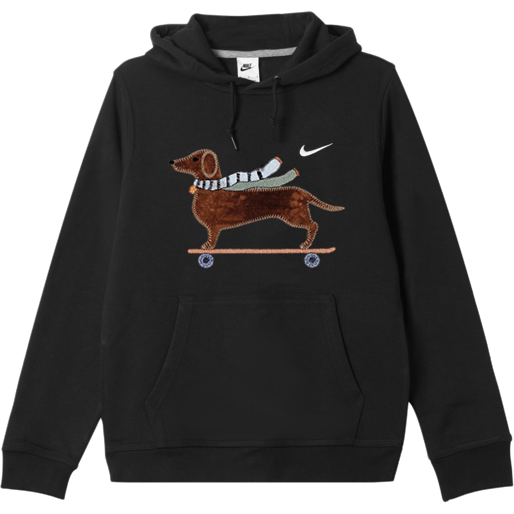 

Nike Мужская толстовка с капюшоном, черная, средней толщины