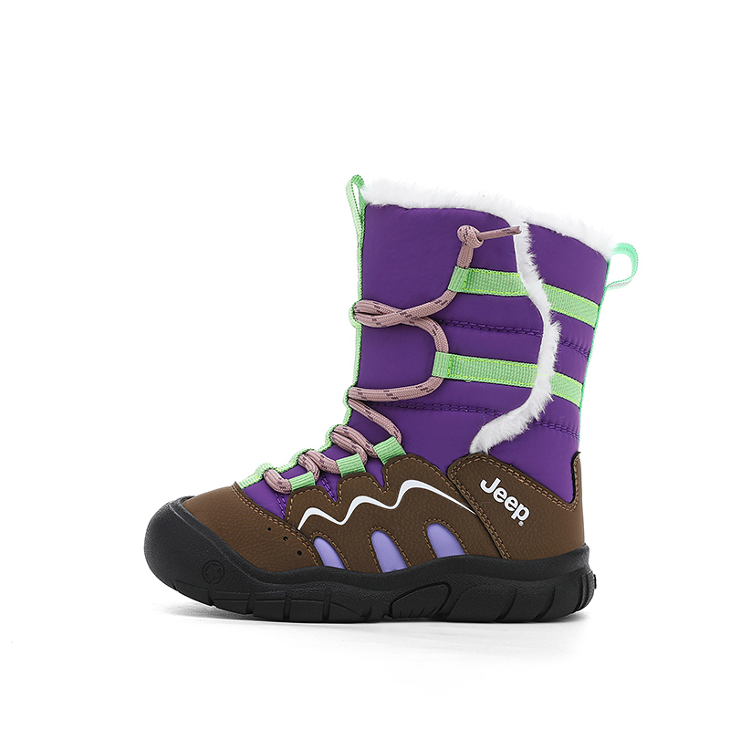 

Антиударные противоскользящие высокие детские снегоступы Kids' Jeep, hyacinth фиолетовый