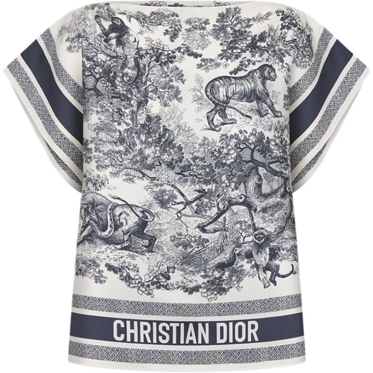 

Футболка женская разноцветная DIOR, мультиколор