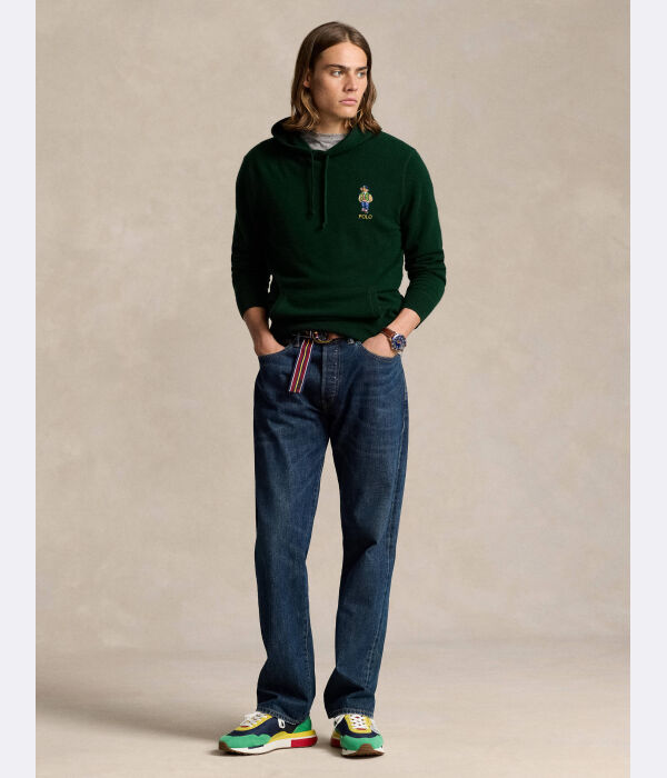 Толстовка мужская Polo Ralph Lauren шерстяная с вышивкой, зеленый — фото 2