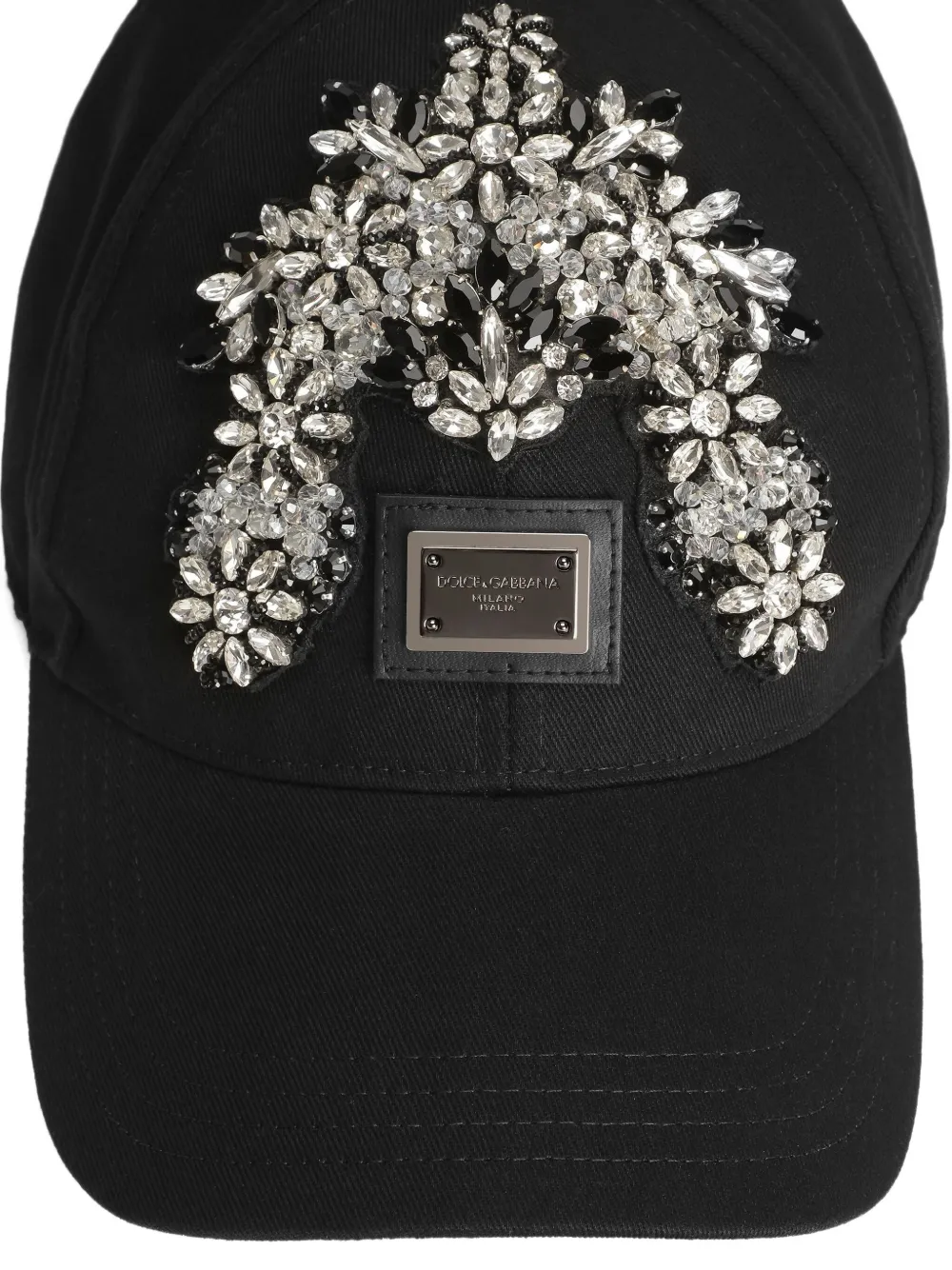 Кепка с цветочной аппликацией Dolce & Gabbana, черный — фото 3