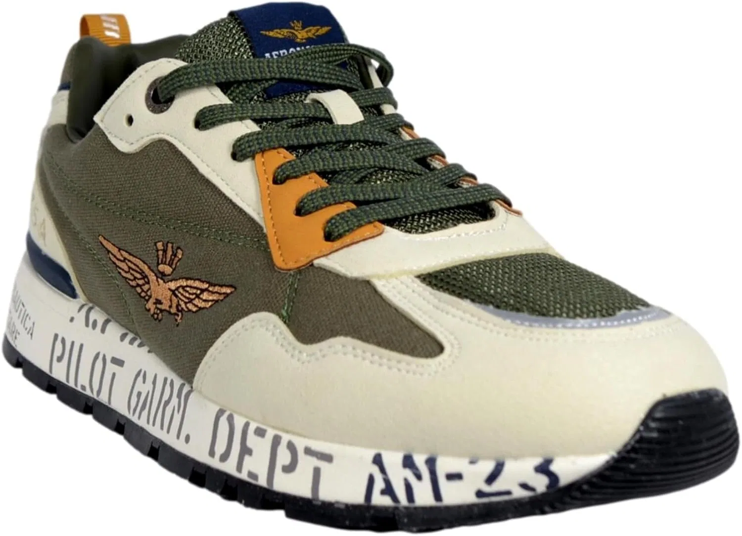 Кроссовки Aeronautica Militare экозамша/нейлон Verde Militare US24AR09 241SC276CT3332, зеленый — фото 4
