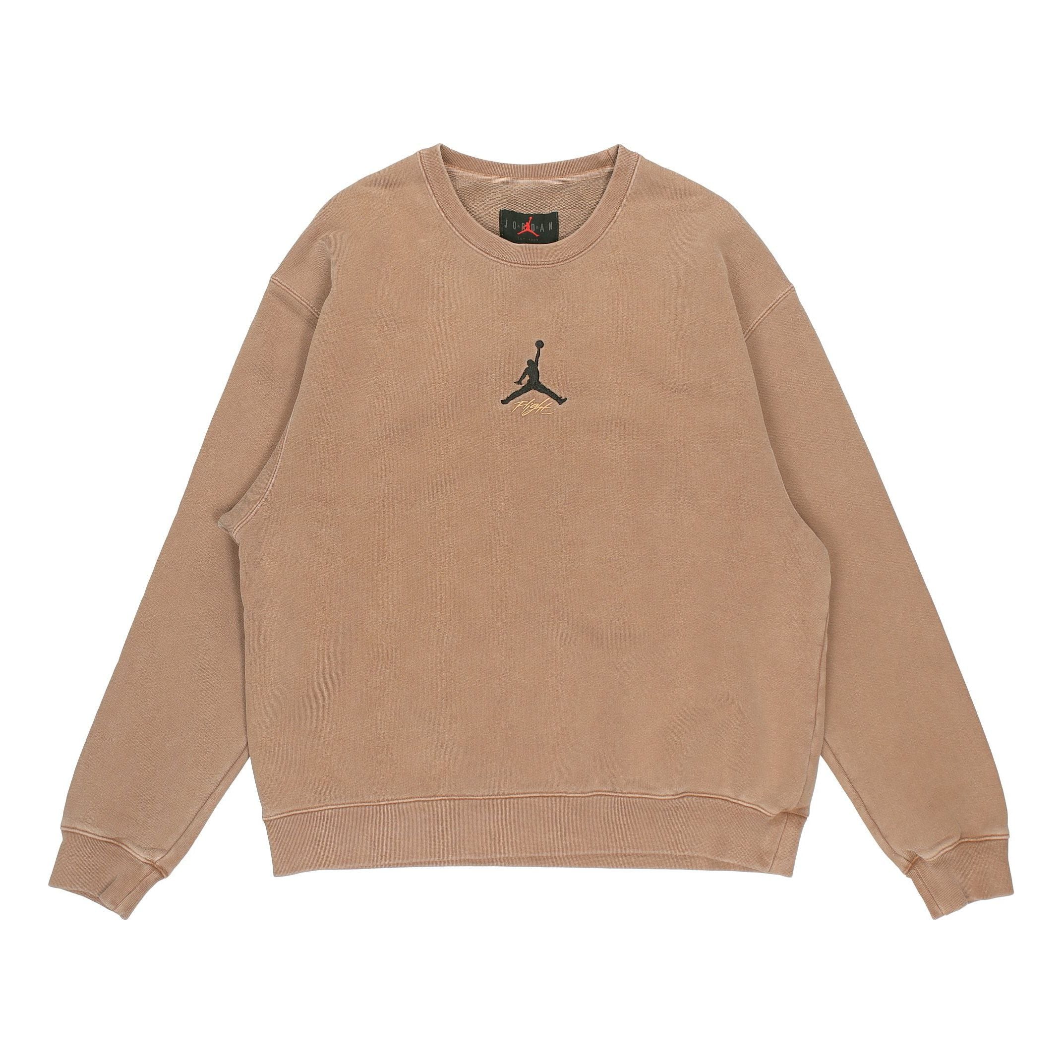 

Худи Men's Air Jordan As J Flt Hrtg Flc Crew Embroidered Logo Sports Knit Pullover Round Neck Autumn Beige DO2308-256
