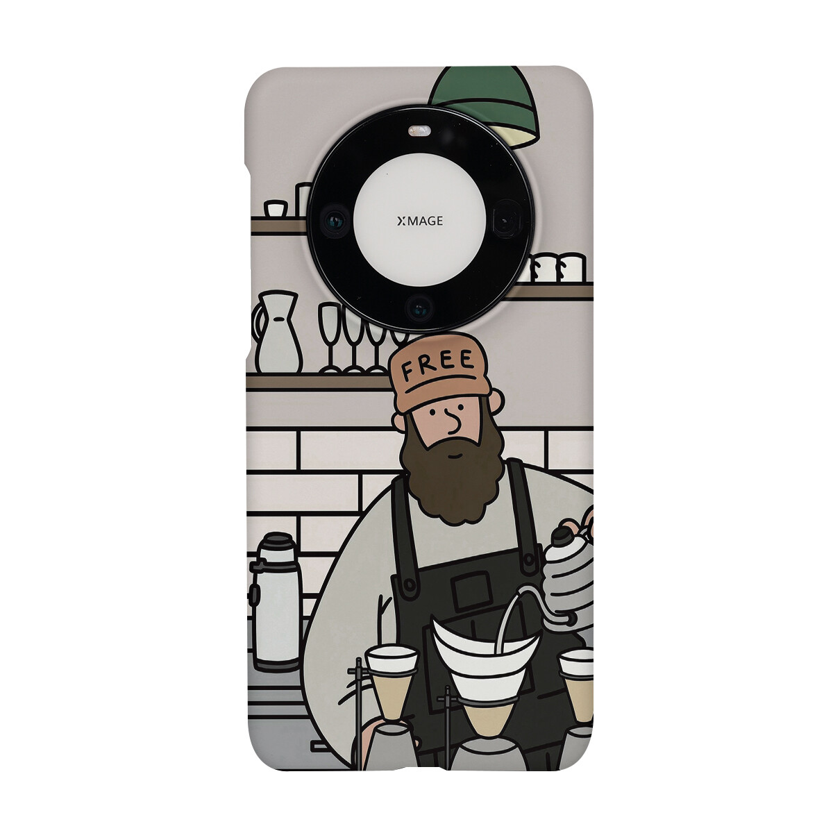 

Чехол для телефона Keshami, Coffee beard