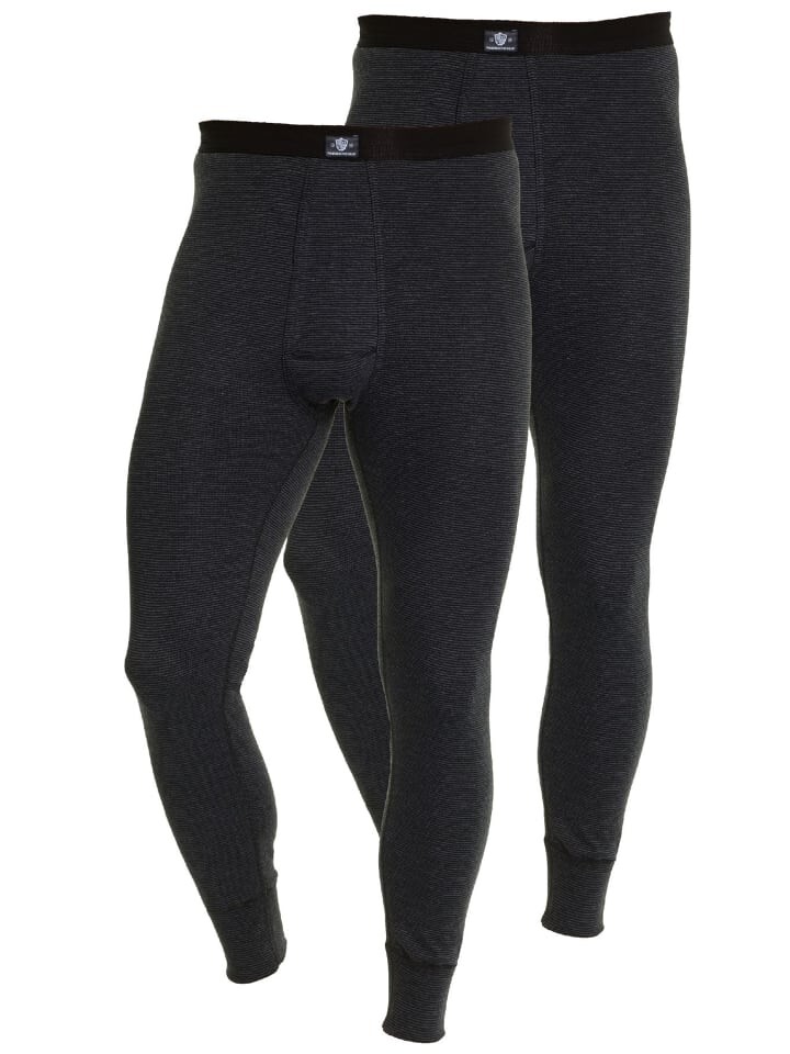 

Трусы боксеры Haasis Bodywear 2er-Set: lange Unterhose m. Eingriff, черный