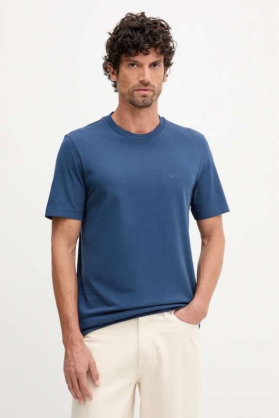 

Хлопковая футболка Boss, бирюзовый, Зеленый, Хлопковая футболка Boss, бирюзовый